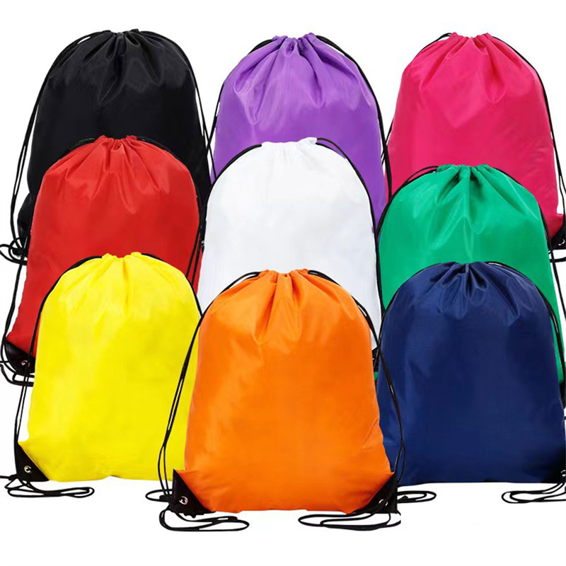Women'S Yoga Bags - 반사 스트립이 달린 드로스트링 베낭가방 스트링