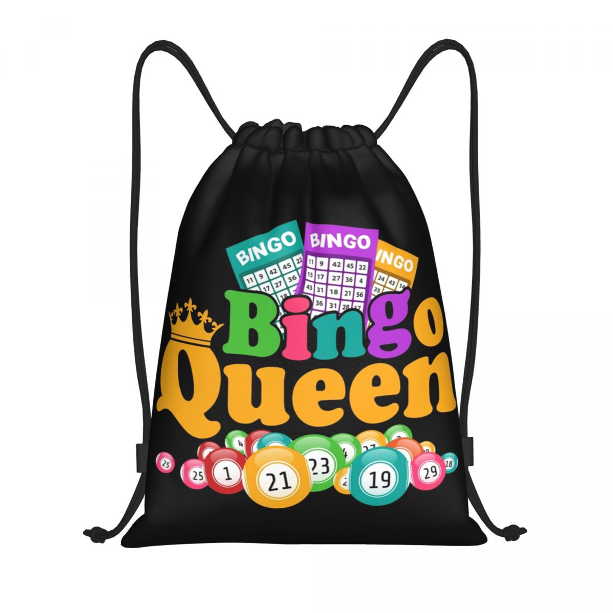 Women'S Yoga Bags - 맞춤 빙고 퀸 게임 연인 드로스트링
