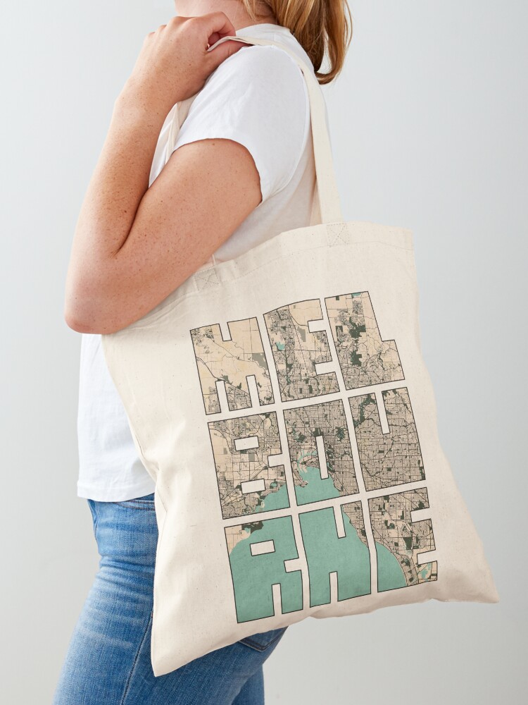 Women Bags Australia - 호주 멜버른 시티맵 - 빈티지 토트백