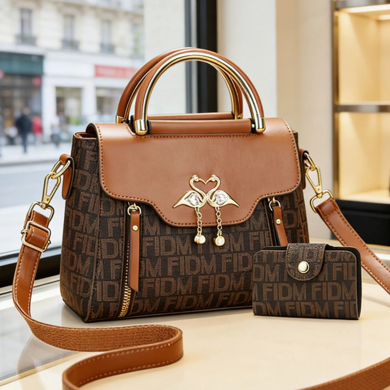 Women Bags Crossbody - 프린트된 레터백, 크로스백, 대용량, 큰 가방
