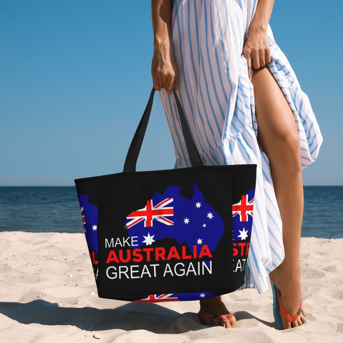 Women Bags Australia - Make Australia Great Again 비치 토트백