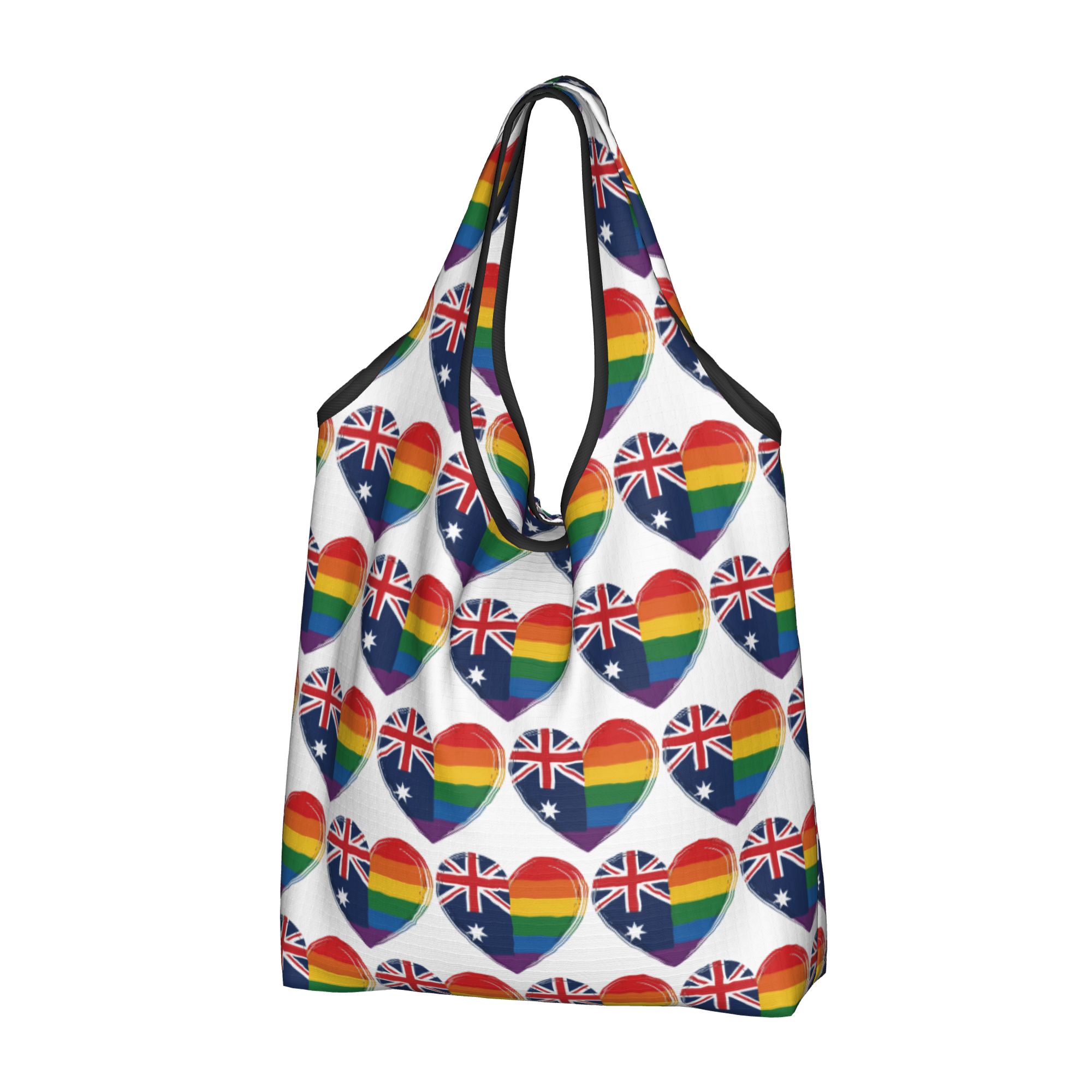 Women Bags Australia - LGBTQ 호주 게이 프라이드 하트 식료품