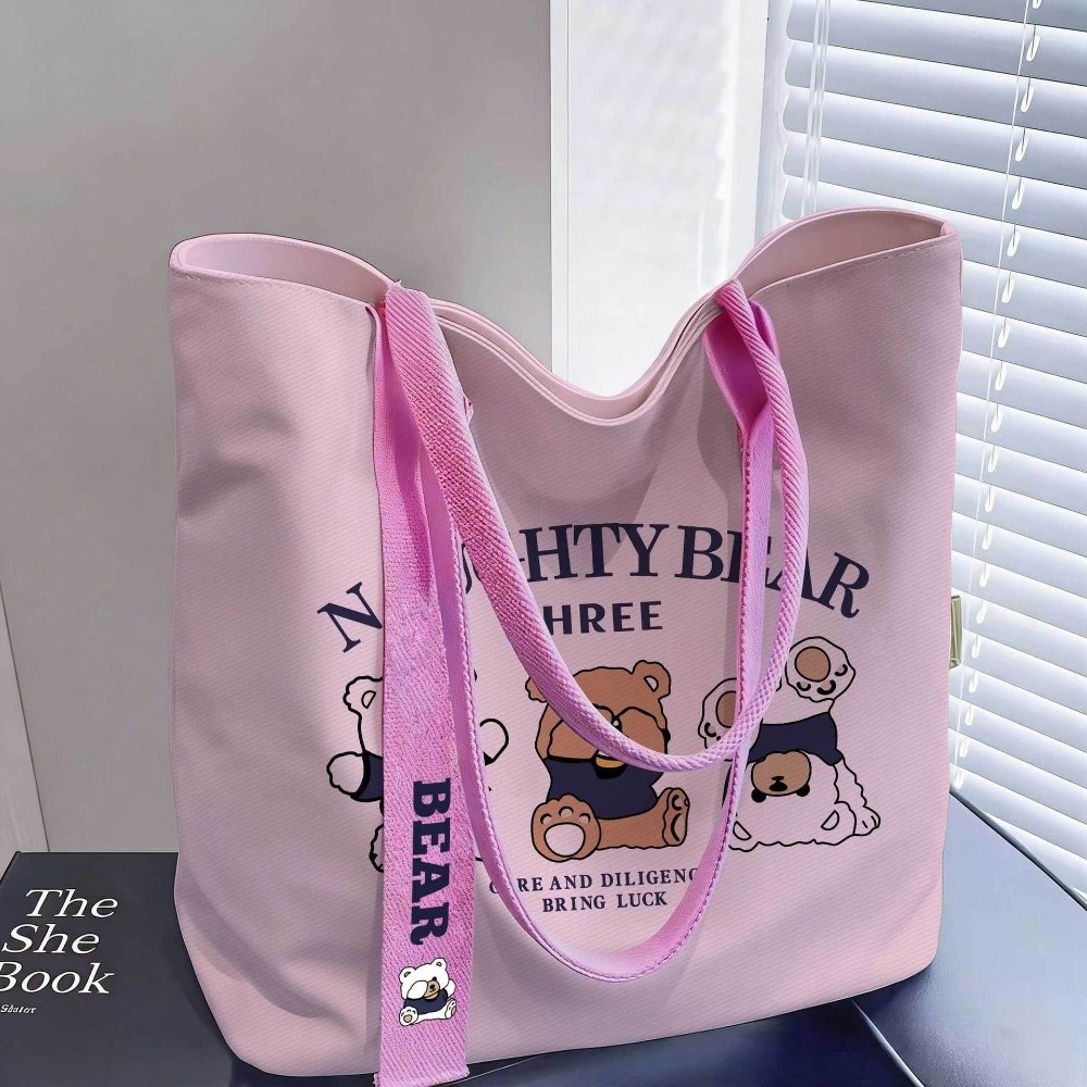 Women'S Reebok Bags - 귀여운 만화 캐릭터 캔버스 토트백 재사용
