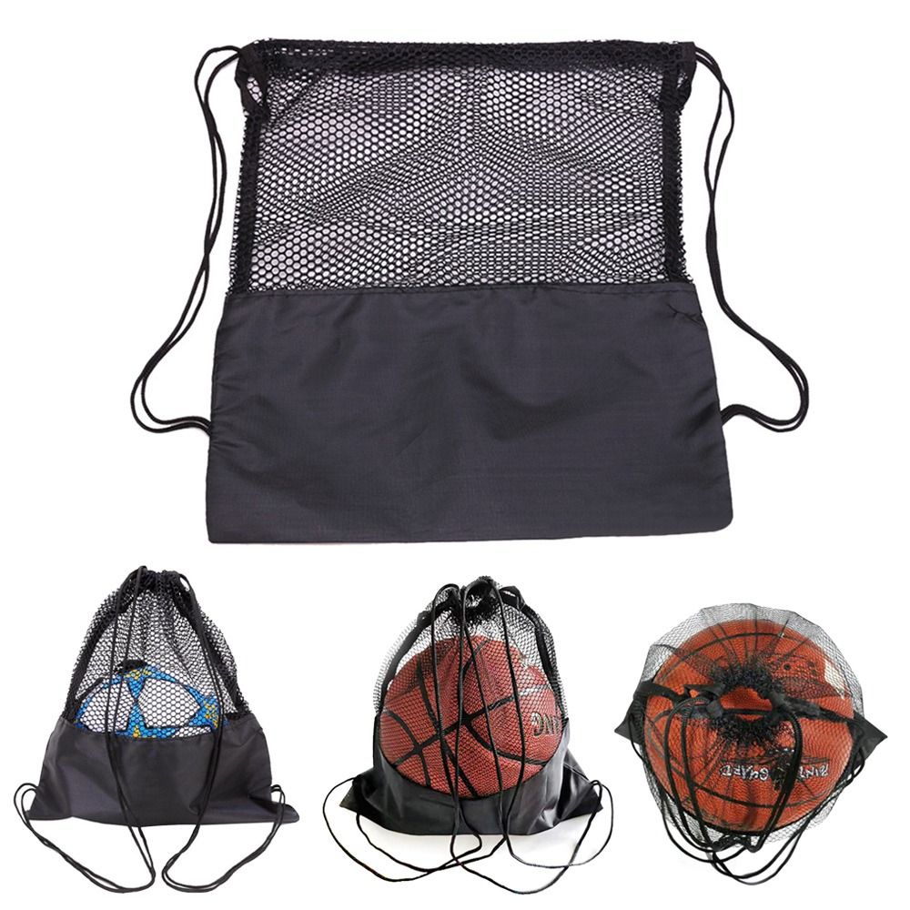 Mesh Net Bag - 옥스포드 농구 커버 메쉬 가방 블랙