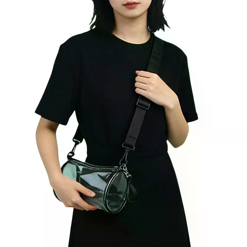 여성용 투명 레이저 크로스바디 백 원통형 패션 미니 숄 - Women Bags Crossbody 리뷰 및 가격