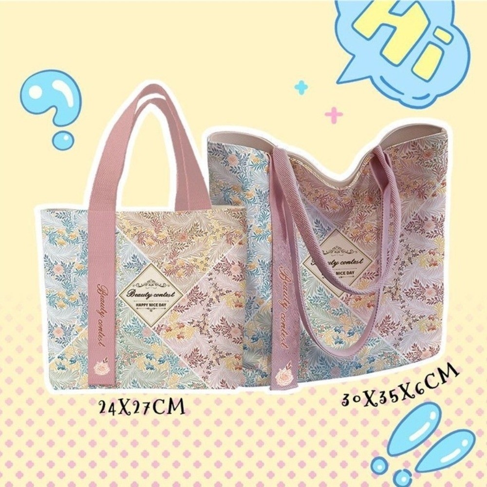 휴대용 꽃무늬 캔버스 토트백 재사용 가능한 경량 통근  - Women'S Reebok Bags 리뷰 및 가격