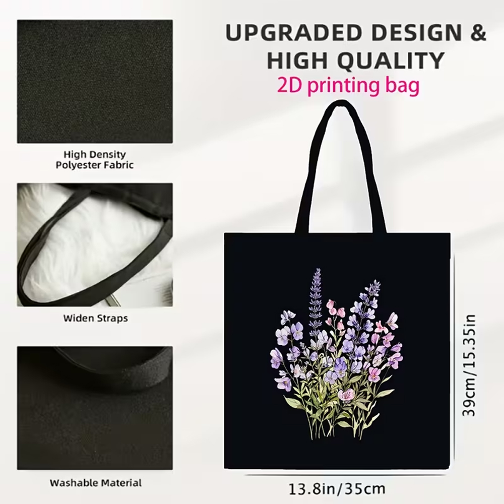 라벤더와 팬지 수채화 토트백 1개 - 전원풍, 여성과  - Women'S Reebok Bags 리뷰 및 가격