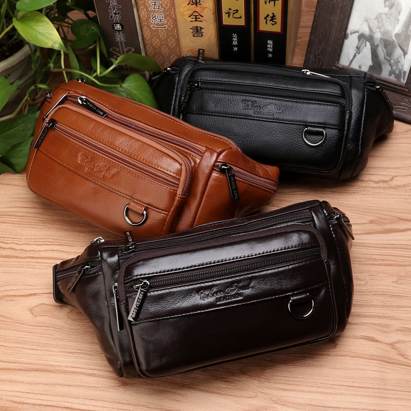 남성 허리 화니 가방 슬링 가슴 가방 정품 가죽 캐주얼 - Saddle Bag Leather 리뷰 및 가격
