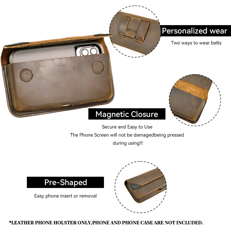 남성용 진짜 가죽 허리 가방, 캐주얼 플립 커버, 벨트 - Saddle Bag Leather 리뷰 및 가격