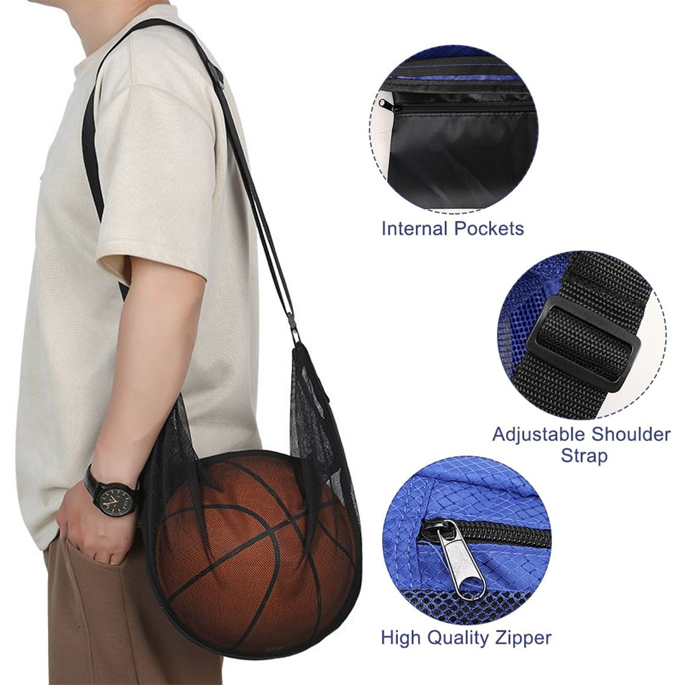 1Pcs 지퍼 포켓이있는 단일 볼 가방 메쉬 볼 보관  - Mesh Net Bag 리뷰 및 가격