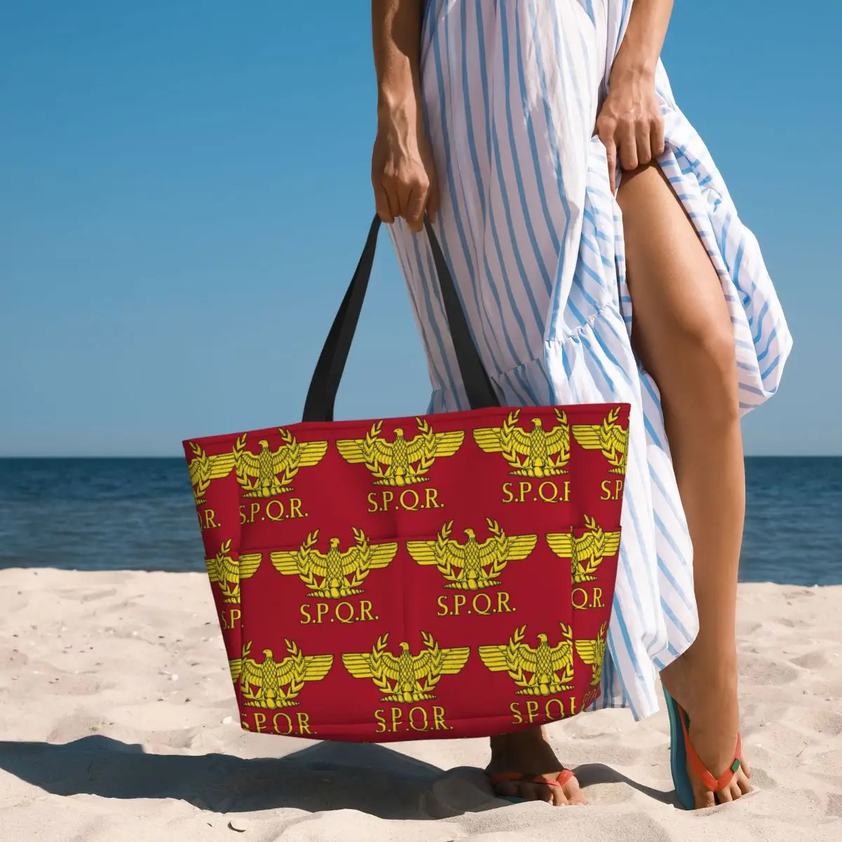 로마 SPQR 로만 비치 토트백 스포츠 짐 요가 더플  - Women Bags Rome 리뷰 및 가격