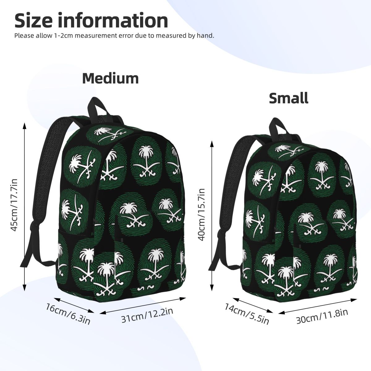사우디아라비아 왕국 KSA 깃발 배낭 데이팩 대용량 어 - Women Bags Ksa 리뷰 및 가격