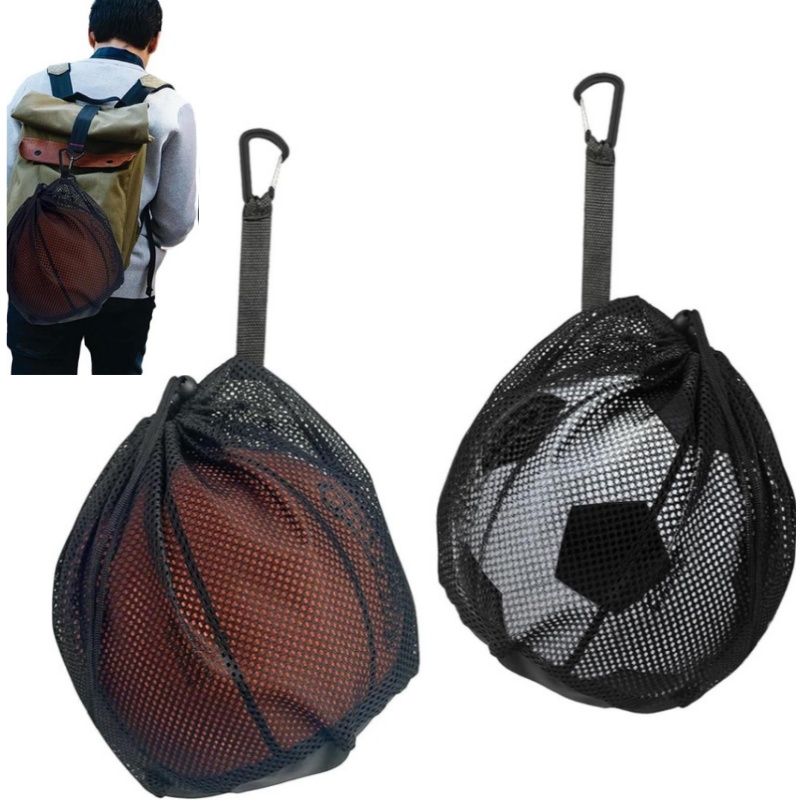    휴대용 드로스트링 농구 메쉬 가방 축구 배구 공 - Mesh Net Bag 리뷰 및 가격