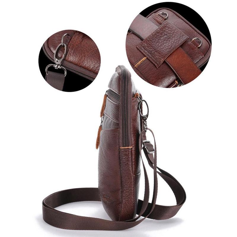 남성용 정품 가죽 가방 수직형 휴대폰 허리 가방 다기능 - Saddle Bag Leather 리뷰 및 가격
