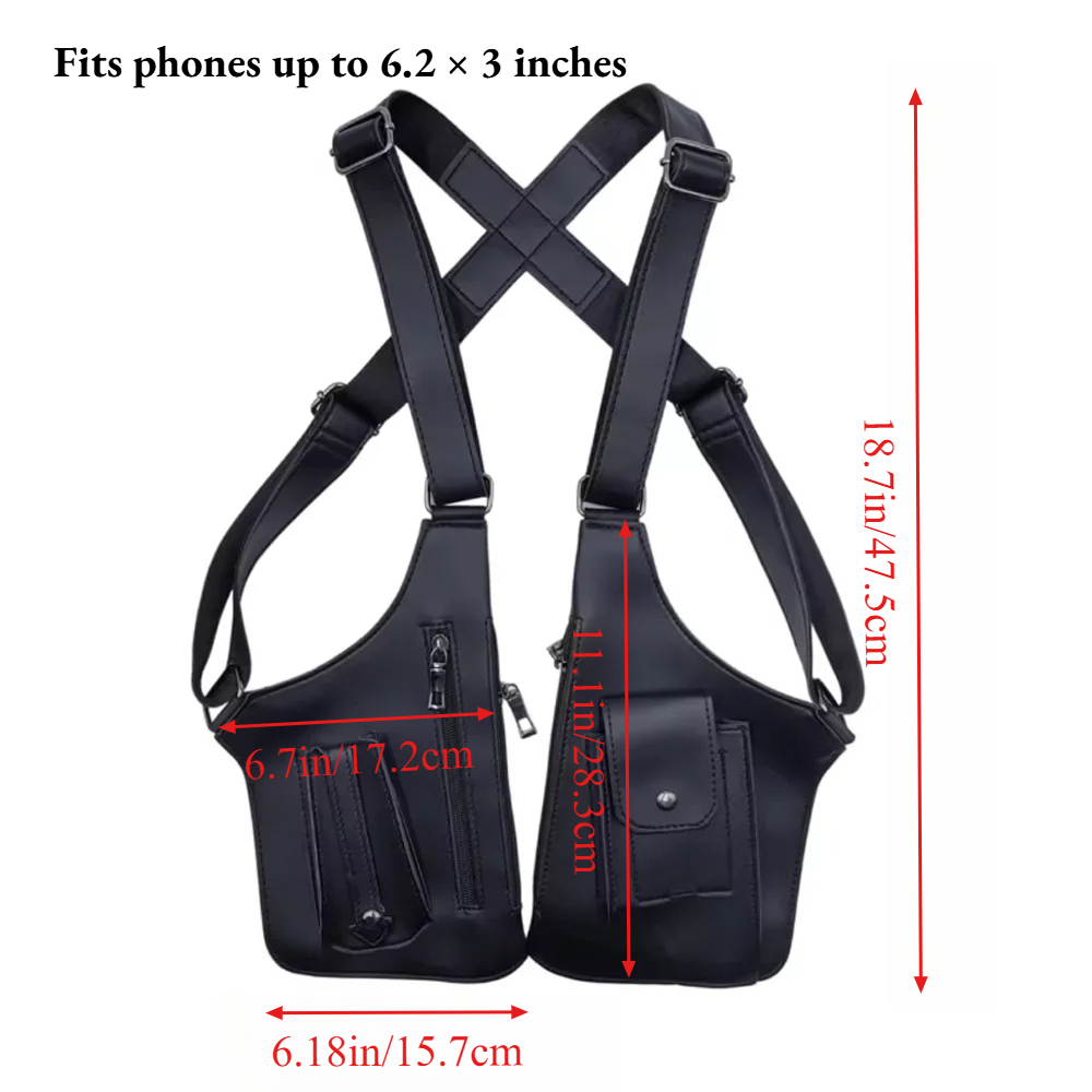겨드랑이 도난 방지 가방, 숨겨진 어깨 홀스터, 이중  - Saddle Bag Leather 리뷰 및 가격
