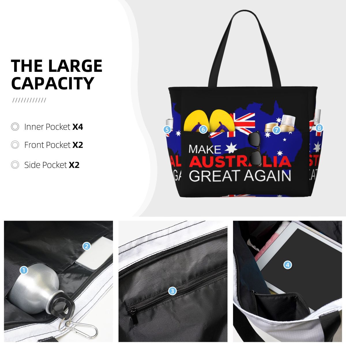 Make Australia Great Again 비치  - Women Bags Australia 리뷰 및 가격