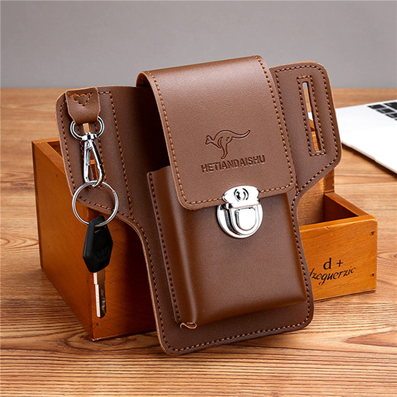남성용 폰 벨트 가방, 휴대폰 루프 홀스터, 폰 파우치 - Saddle Bag Leather 리뷰 및 가격