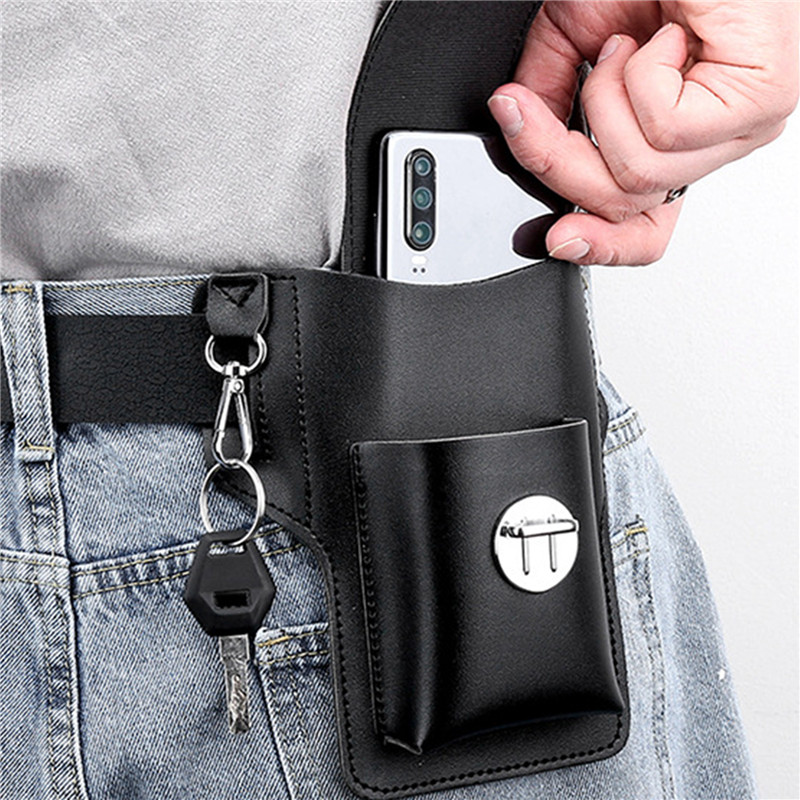 남성용 폰 벨트 가방, 휴대폰 루프 홀스터, 폰 파우치 - Saddle Bag Leather 리뷰 및 가격