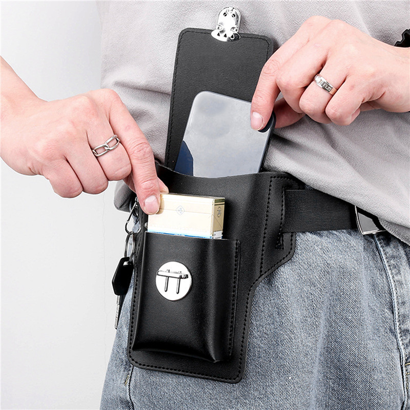 남성용 폰 벨트 가방, 휴대폰 루프 홀스터, 폰 파우치 - Saddle Bag Leather 리뷰 및 가격