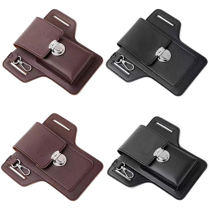 남성용 다기능 PU 가죽 허리 가방, 휴대 전화 지갑, - Saddle Bag Leather 리뷰 및 가격