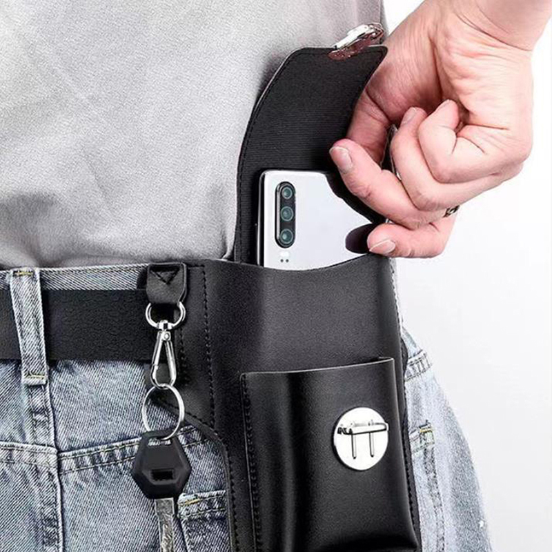 남성용 다기능 PU 가죽 허리 가방, 휴대 전화 지갑, - Saddle Bag Leather 리뷰 및 가격