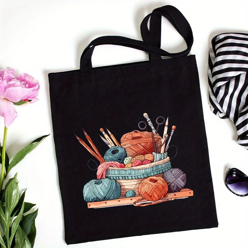 여성용 클래식 울 볼 니트 핸드백 캔버스 토트백 에코  - Women'S Yoga Bags 리뷰 및 가격