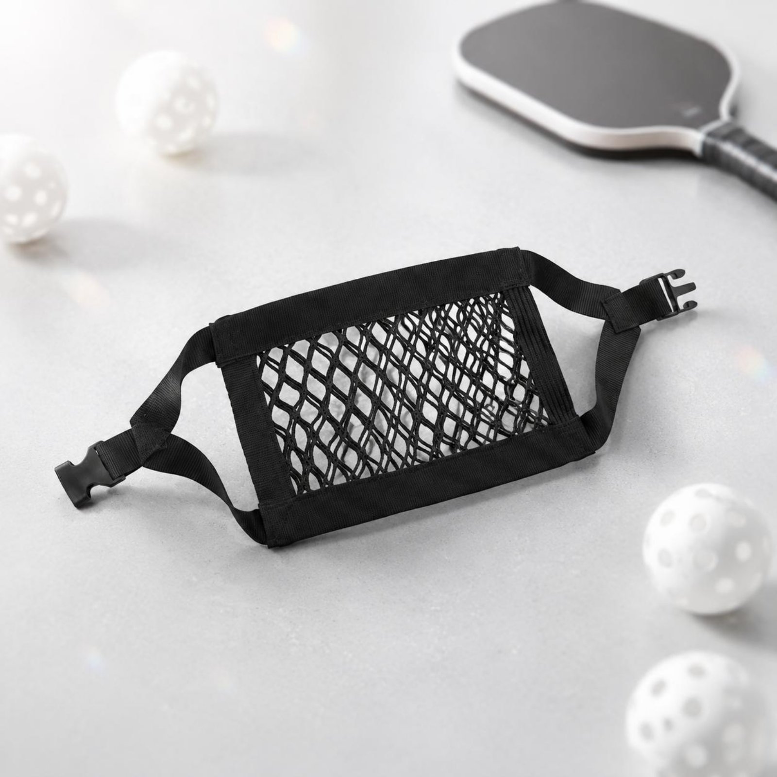 메쉬 볼 파우치는 3개의 공을 담을 수 있습니다. 피클 - Mesh Net Bag 리뷰 및 가격