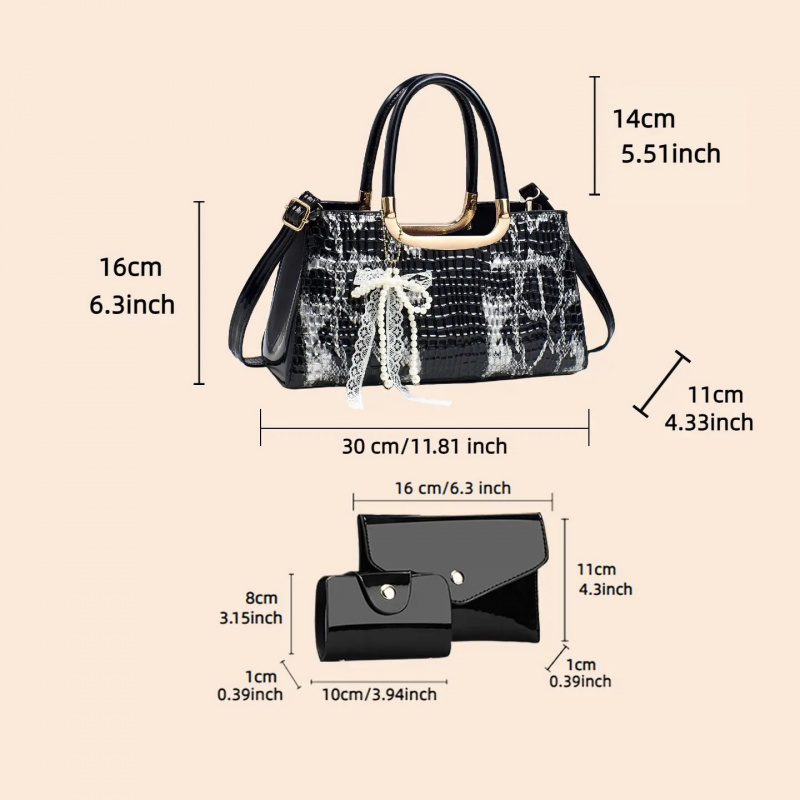 여성용 핸드백 세트, 악어 무늬 이브닝 클러치, 파티  - Women Bags Crossbody 리뷰 및 가격
