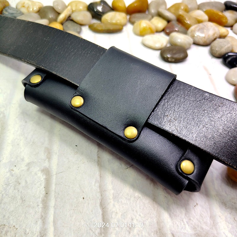 수평 접이식 나이프 홀스터 벨트 팩, 잭나이프 거치대  - Saddle Bag Leather 리뷰 및 가격
