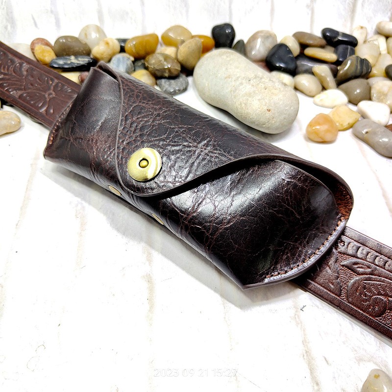 정품 가죽 선글라스 상자 포켓 벨트 팩, 휴대용 남성  - Saddle Bag Leather 리뷰 및 가격