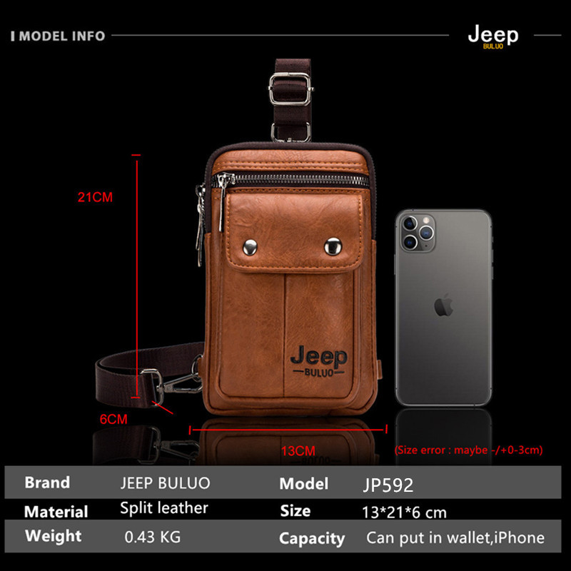 JEEP BULUO 소형 다기능 슬링 크로스 바디 백  - Saddle Bag Leather 리뷰 및 가격
