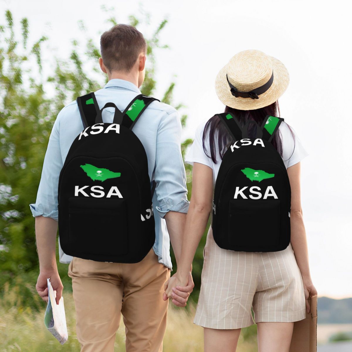 사우디아라비아산 국기와 I Love KSA 백팩 데이팩 - Women Bags Ksa 리뷰 및 가격