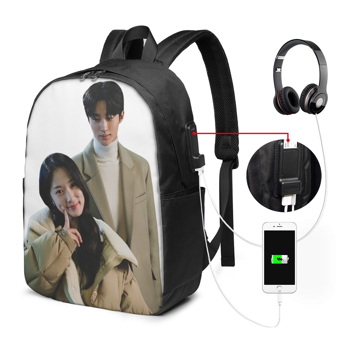 Lovely Runner Kdrama Fanart 배낭 - Women'S Bag 리뷰 및 가격