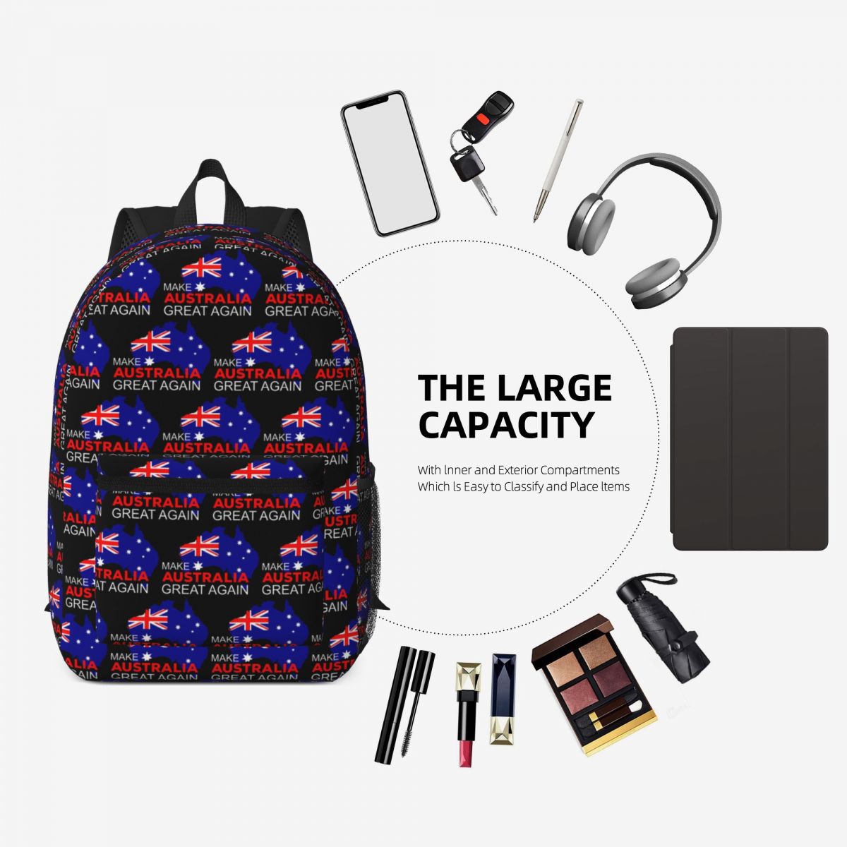 호주를 다시 위대하게 만드세요 배낭 데이팩 대용량 어린 - Women Bags Australia 리뷰 및 가격