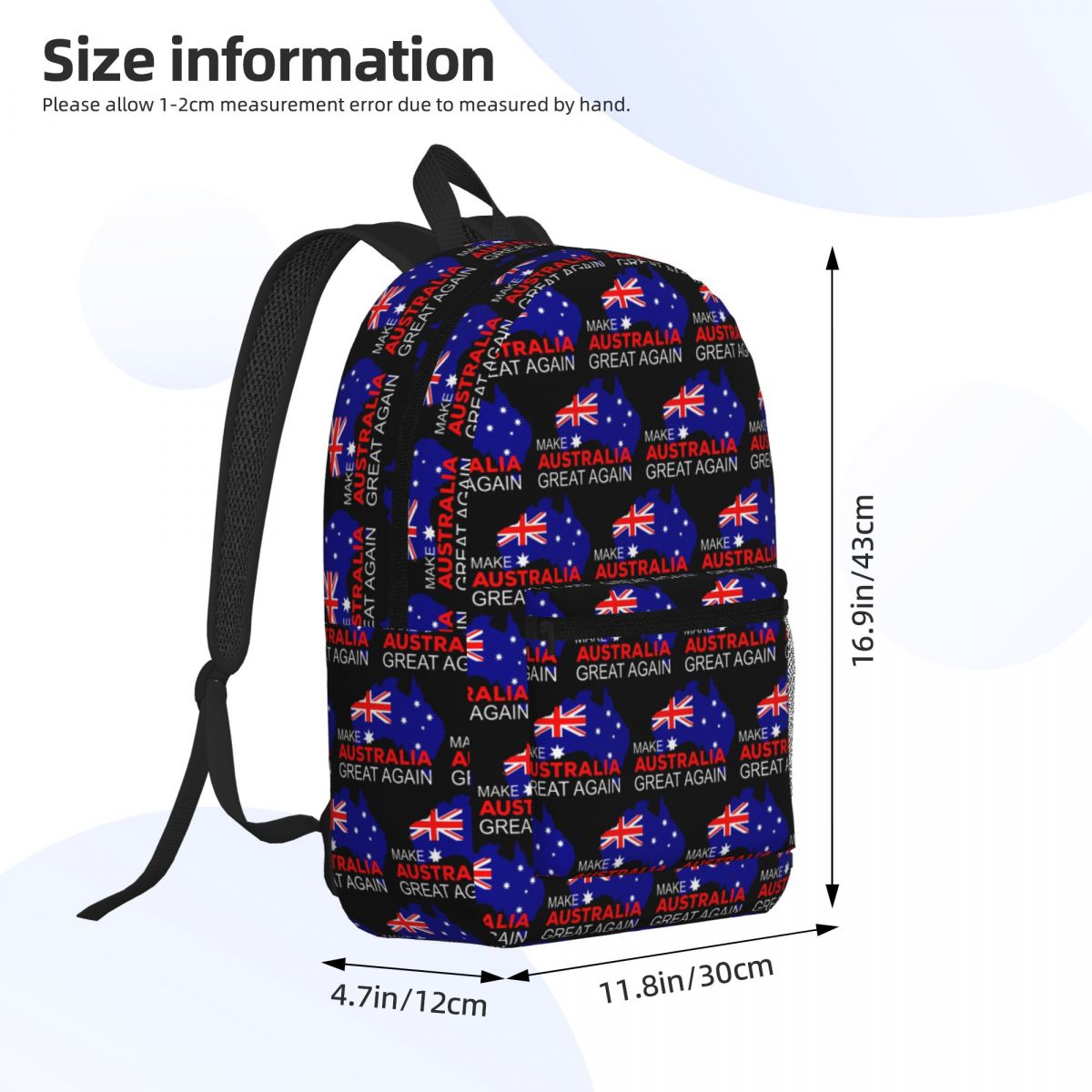 호주를 다시 위대하게 만드세요 배낭 데이팩 대용량 어린 - Women Bags Australia 리뷰 및 가격