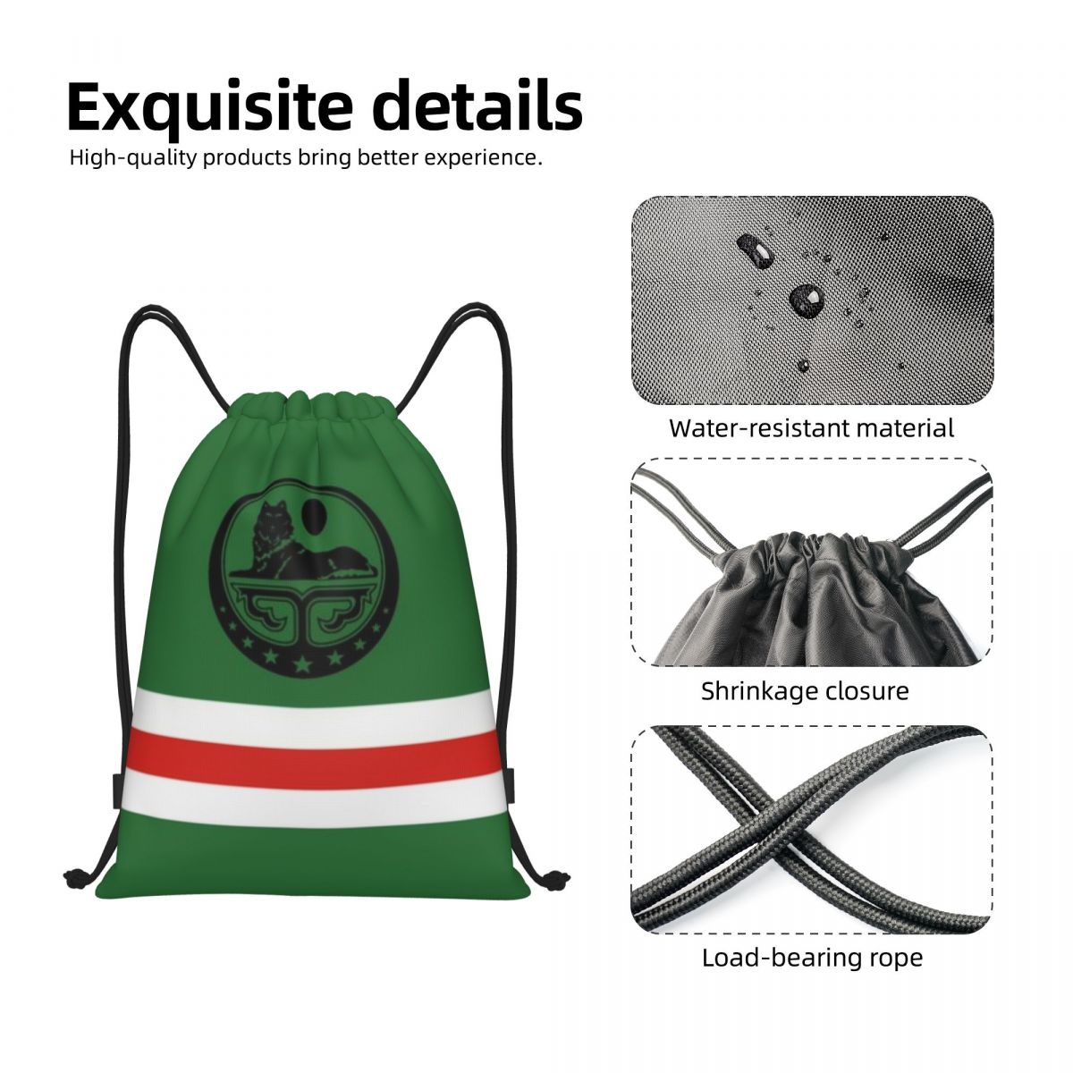 사용자 정의 Chechen Borz Drawstring - Women'S Yoga Bags 리뷰 및 가격