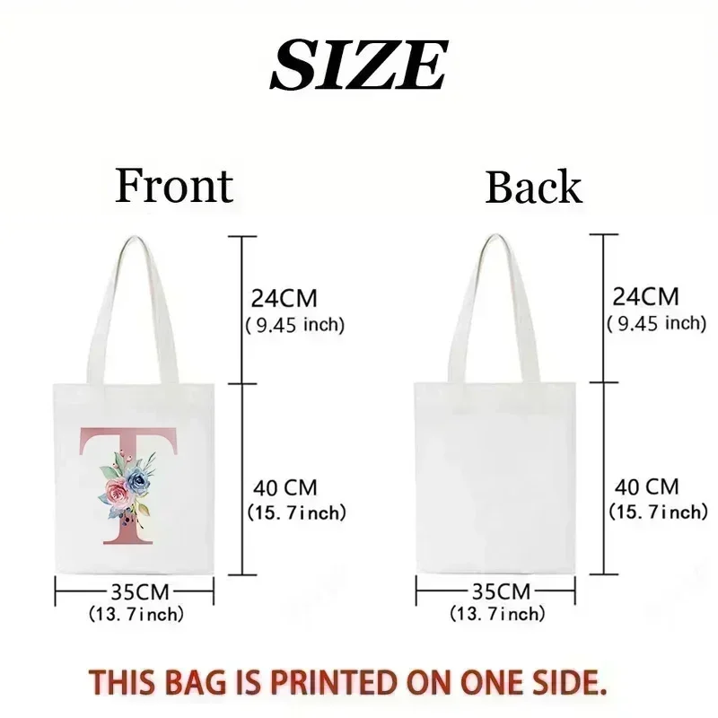 우아한 꽃무늬 알파벳 토트백 재사용 가능한 친환경 쇼핑 - Women'S Reebok Bags 리뷰 및 가격